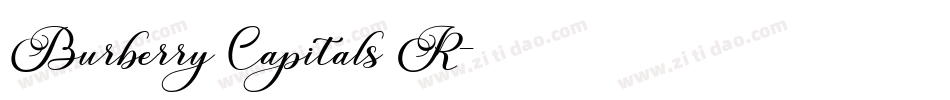 Burberry Capitals R字体转换